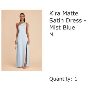 Birdy Grey One-Shoulder Dress in Light Blue